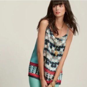 Cabi Spot on Tunic Cami Tank 100% Silk Size M Vintage